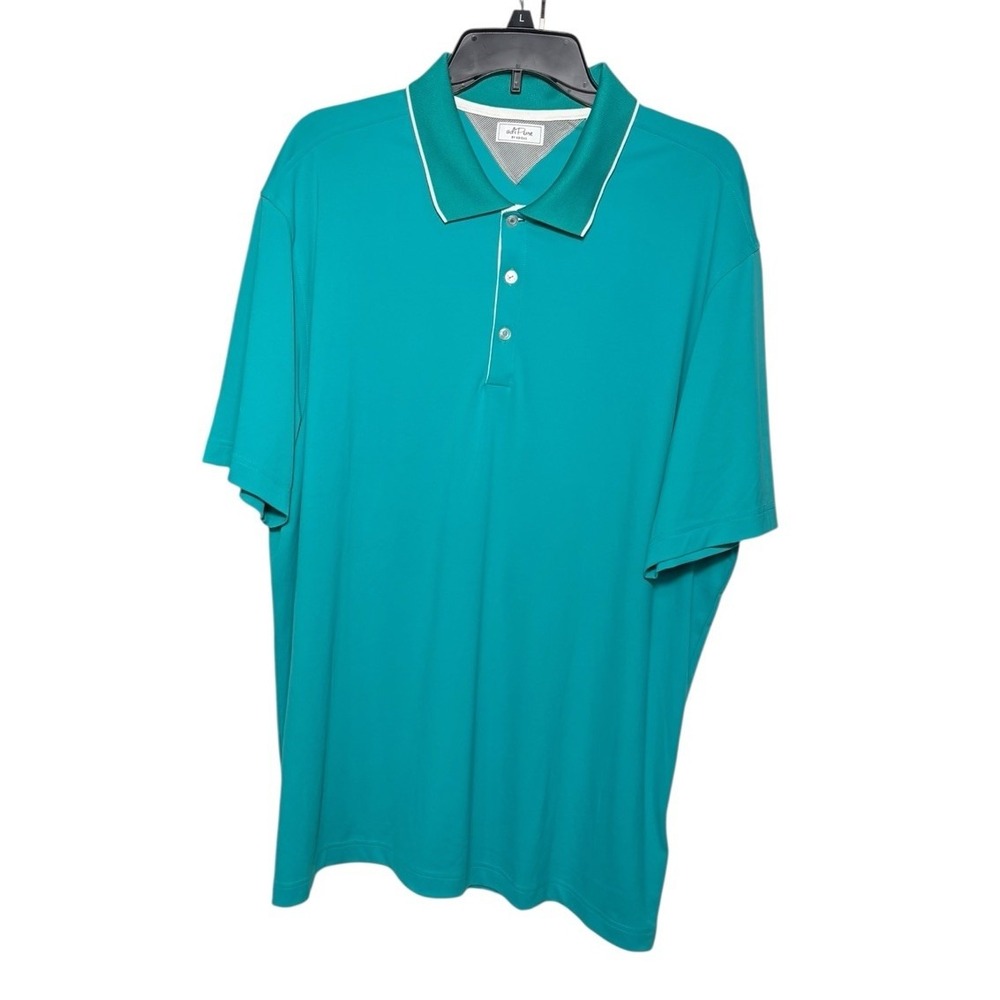 Adipure By Adidas Spring Polo Shirt Green Mens Size Large NEW Performance Golf